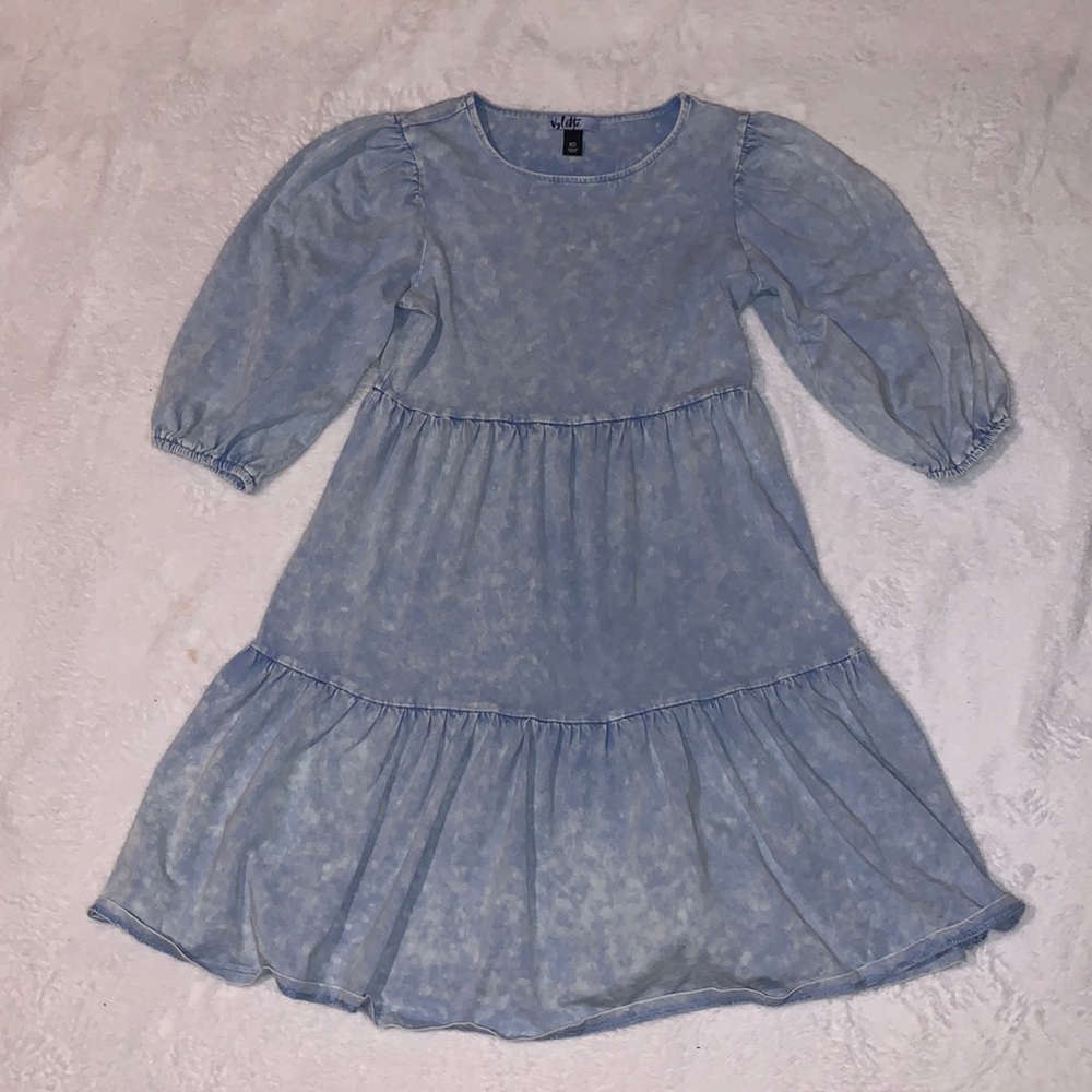 vylette babydoll puff sleeve dress
